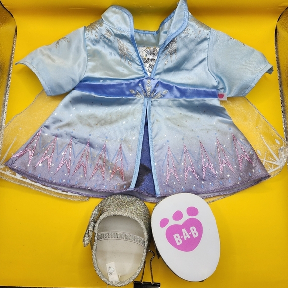 Build-A-Bear Other - Build A Bear Workshop Frozen II Elsa Travel Costume Dress & Shoes BABW 2019